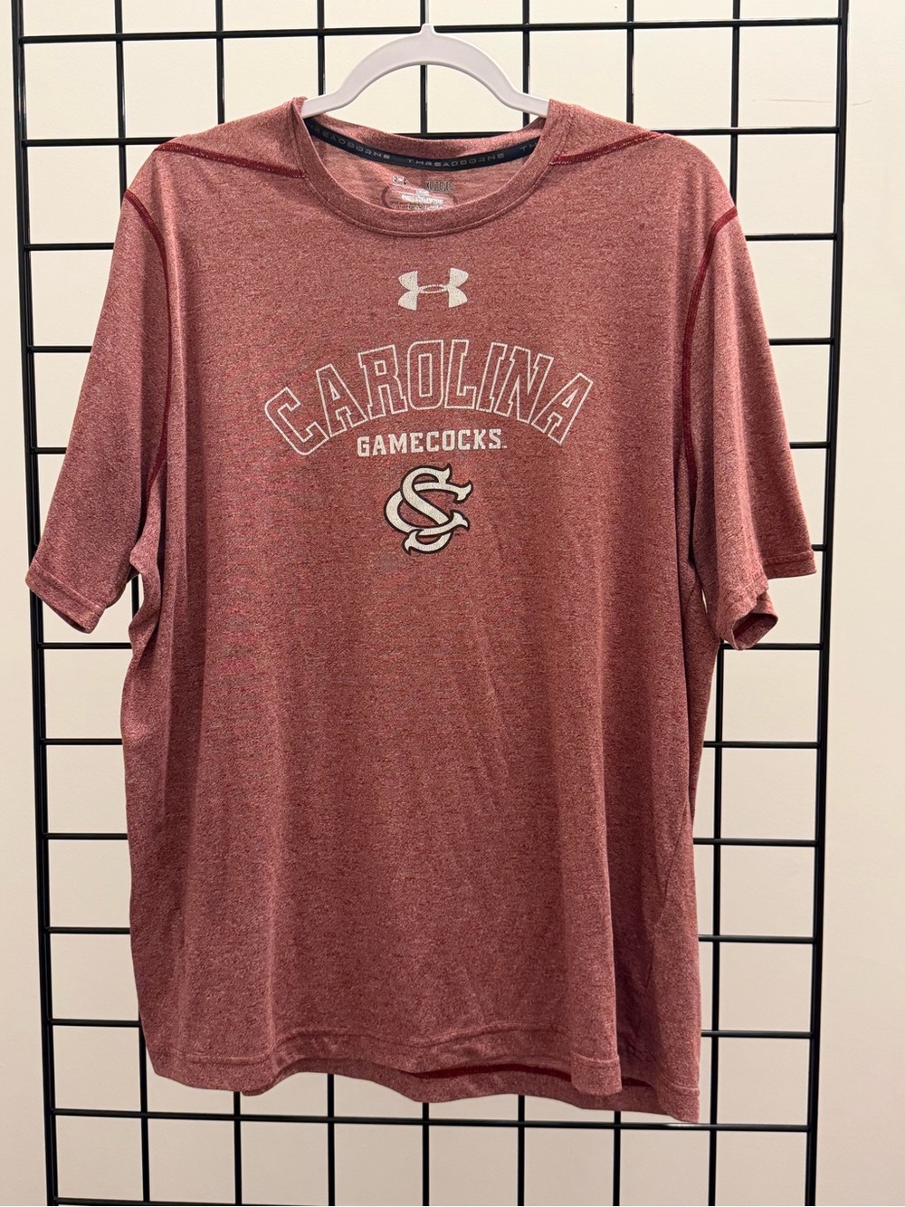 Under Armour Men's Heather Garnet Carolina Gamecocks Short Sleeve Tee